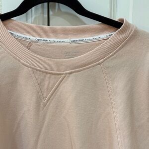 Calvin Klein Performance Pale Blush Crewneck Pullover